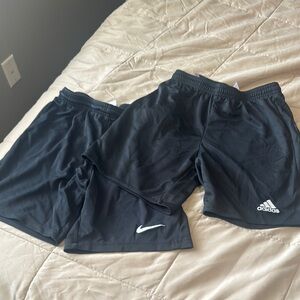 Athletic shorts ADIDAS and Nike YM